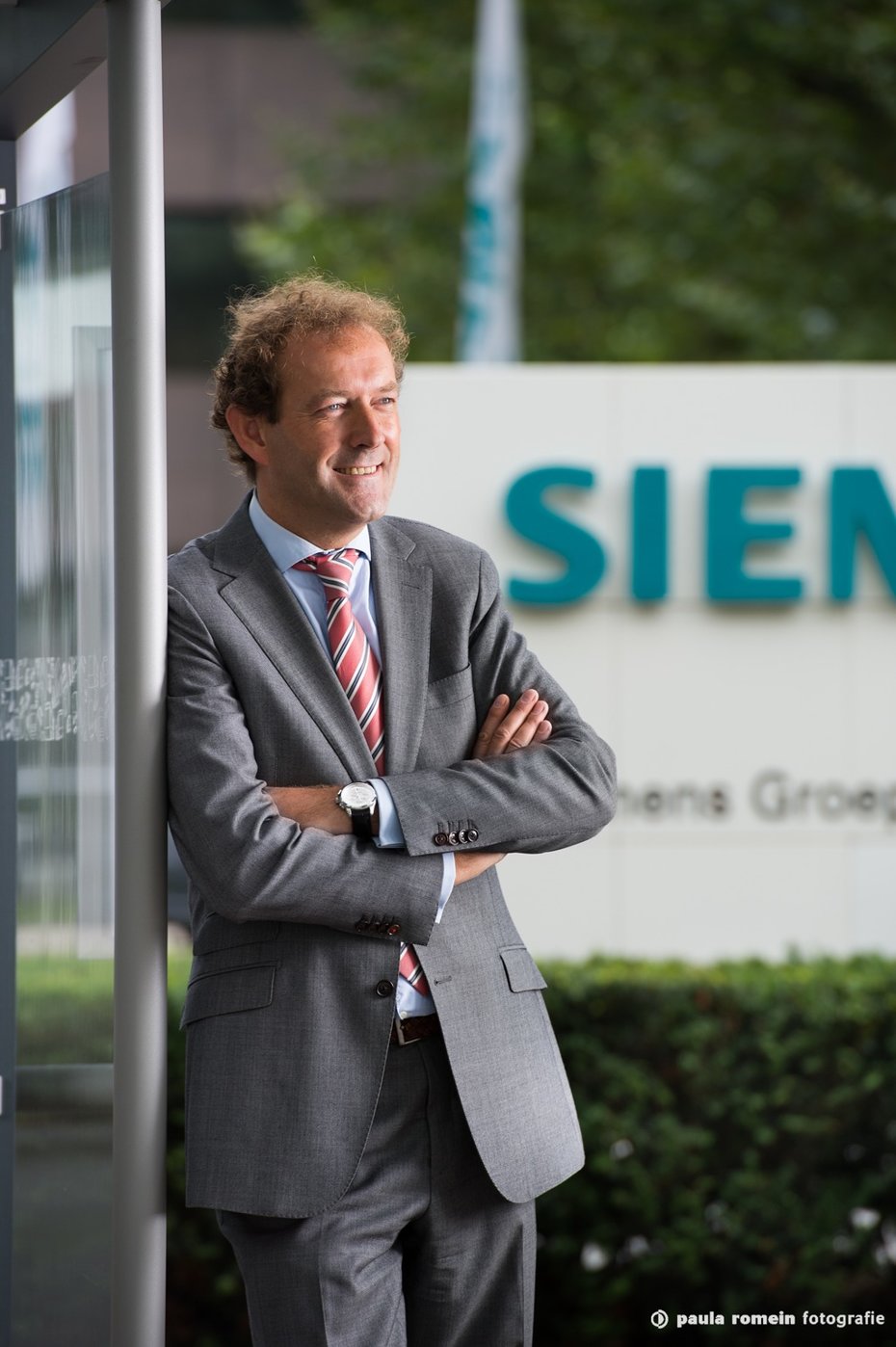 portret Frank Hagemeier, Den Haag Frank Hagemeier, directielid Siemens i.o.v. het magazine 'Bij ons in de residentie'