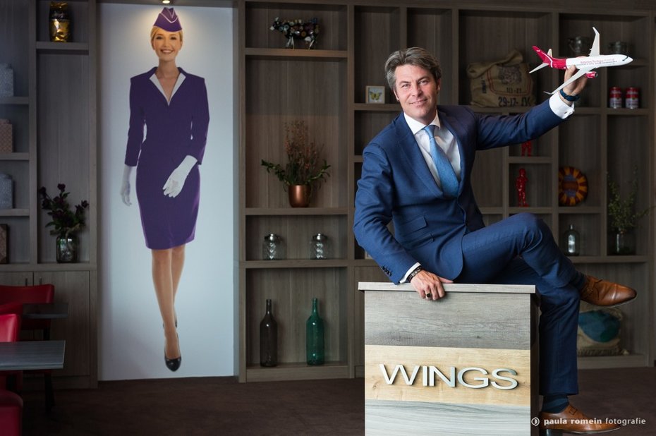Portret directeur Worldhotel Wings in Rotterdam Berry Gerretsen, directeur Wordhotel Wings in Rotterdam
