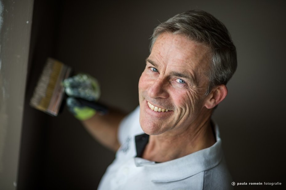 portret Rolf Spil, schilder Hilversum Rolf Spil, eigenaar Somax Schilderwerken