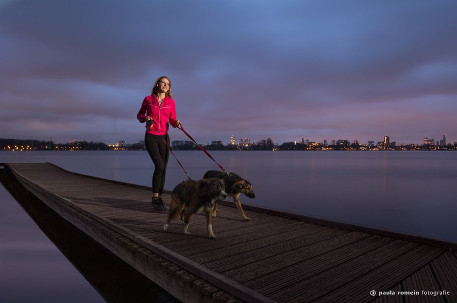 Model bij de Kralingseplas Rotterdam